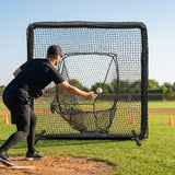 Replacement baseball net for 7ft x 7ft sock net screens made of HDPE twine