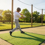 Baseball cage matting made from durable PVC for sports use
