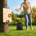 Ring Toss Game with 13in Board for Indoor and Outdoor Fun