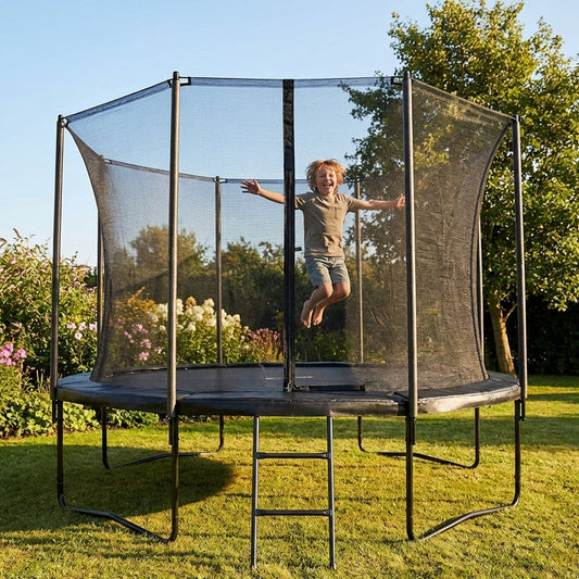 Replacement trampoline safety nets, black mesh for outdoor use