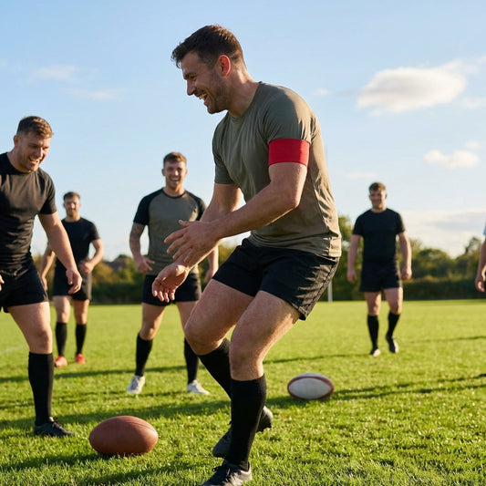 Elasticated rugby captains armband in multiple colours