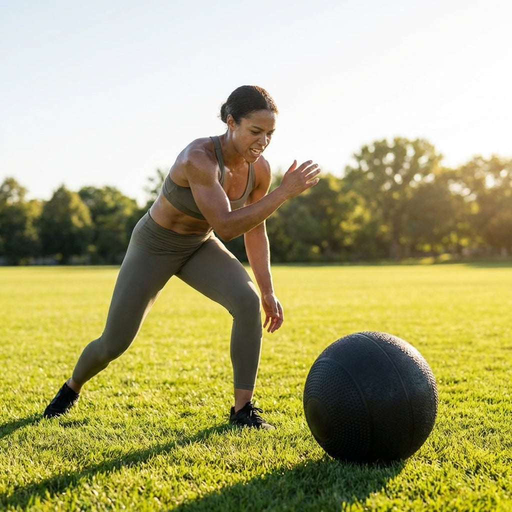 Medicine Balls of varying weights for gym and home fitness