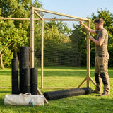 Black bird netting with 48mm mesh for pigeon and pheasant control - product detail