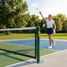 Pickleball Posts with Base Plates – Blue, Black, Green – Galvanised Steel – Club & Sports Centre Use