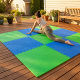 Interlocking foam mats in multicolour made from EVA foam - product detail