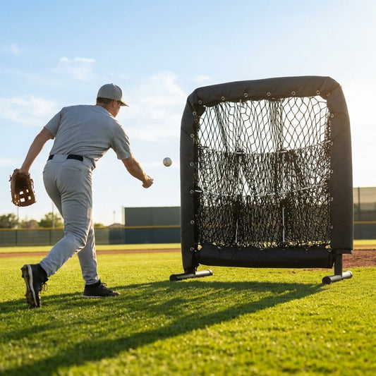 Baseball pitching target with adjustable height for indoor and outdoor use - product detail
