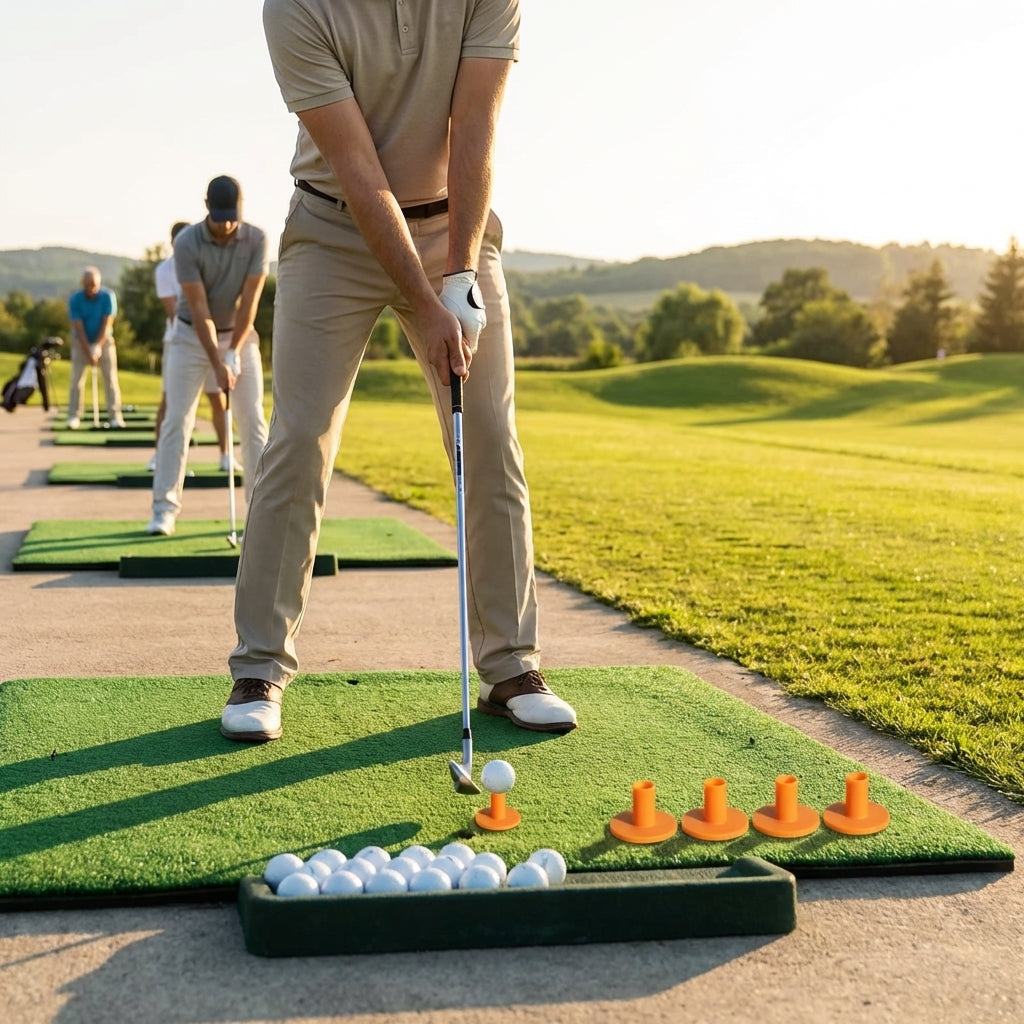 45mm rubber driving range tees for golf practice