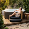 Inflatable spa booster seat for hot tubs