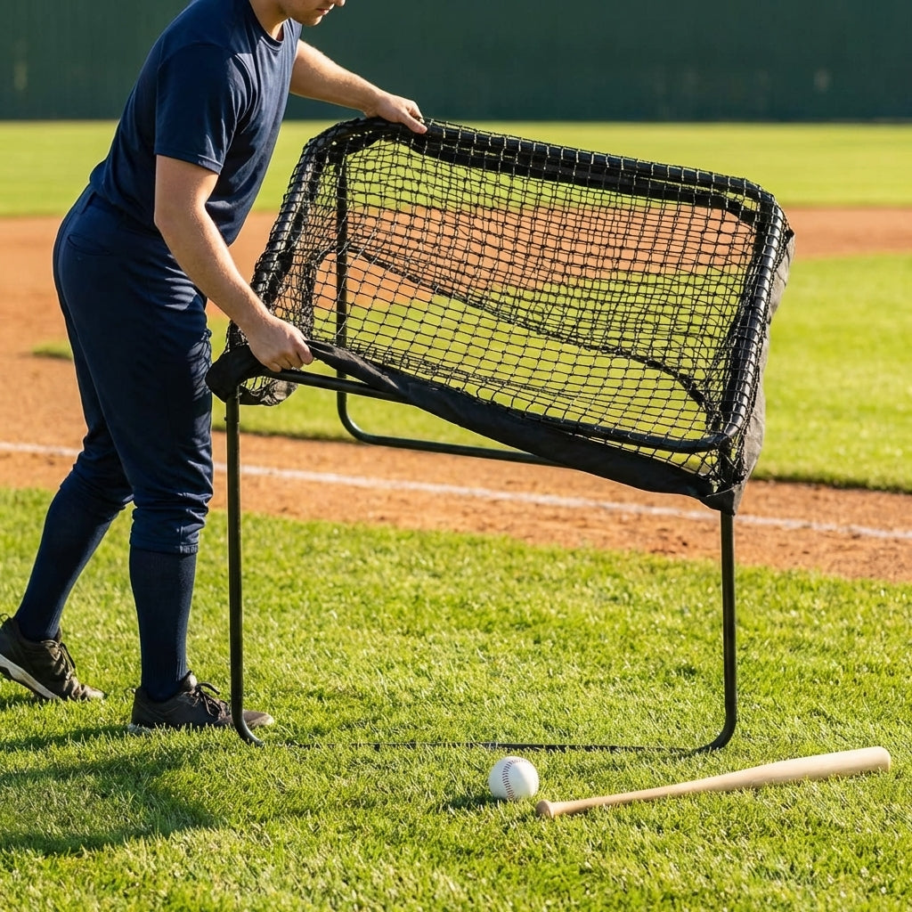 Replacement softball screen net for indoor and outdoor use