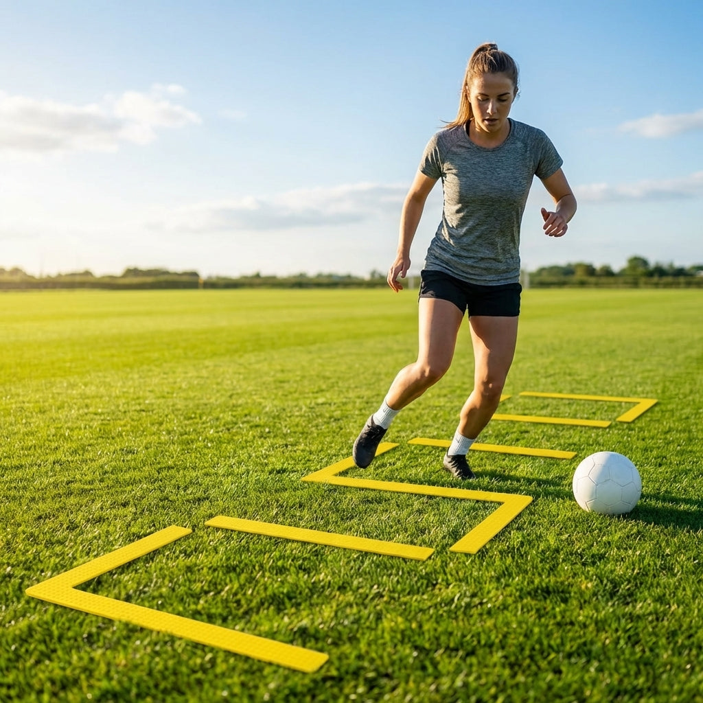 Training Marker Lines, Yellow, Flexible Rubber, Sports Fields