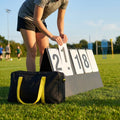 Portable multi-sport scoreboard with manual flip numbers - product detail