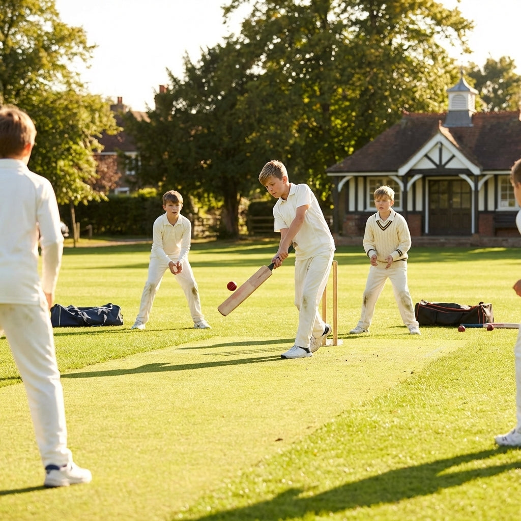 Kids cricket whites apparel in polyester, available in various sizes - product detail