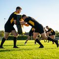 Rugby contact pad for training in vibrant yellow and black
