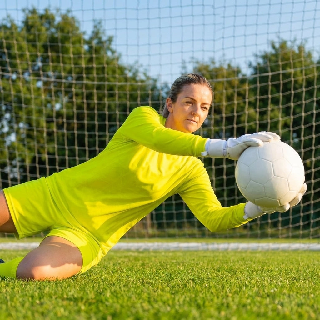 Goalkeeper shirt made from polyester, ideal for football