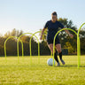 Football Training Passing Arcs – Fluorescent Yellow – High Tensile Plastic – Grass Surfaces