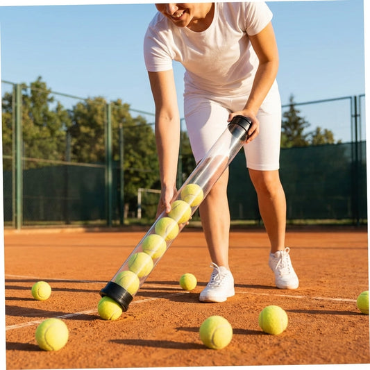 Transparent PVC tennis ball pick-up tube for easy ball collection