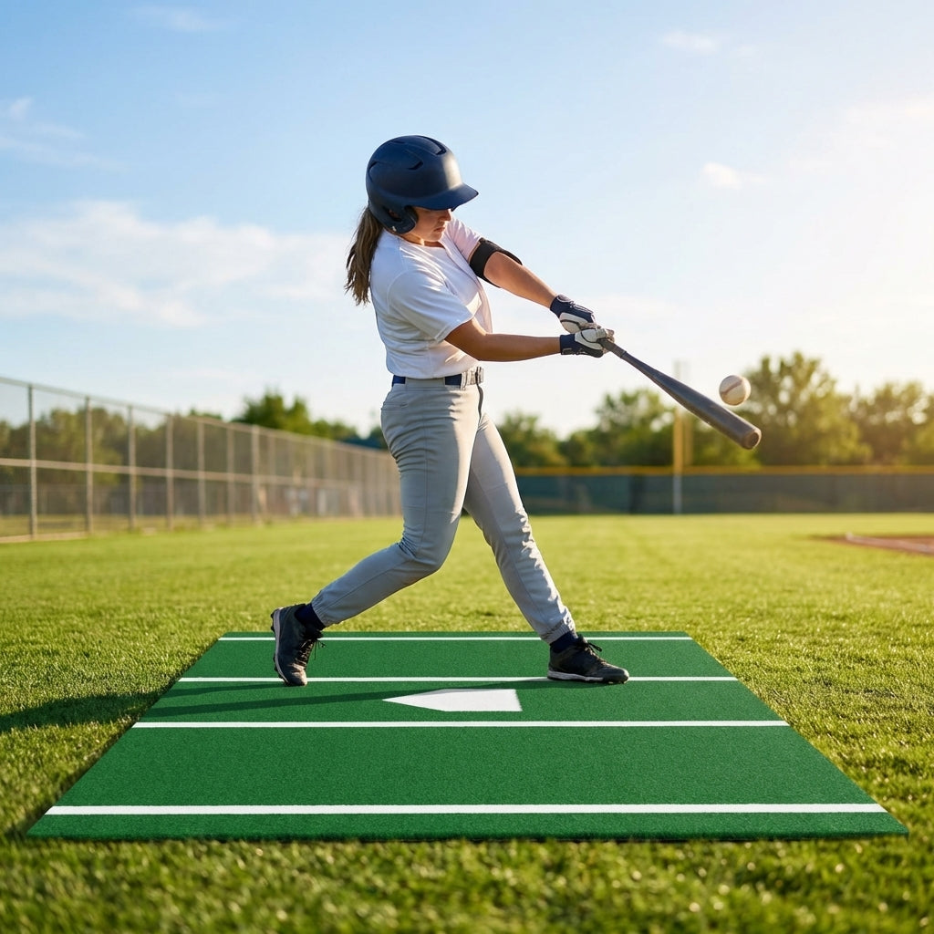 12ft x 6ft Baseball Hitting Mat with Artificial Turf
