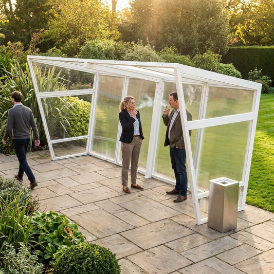 Heavy Duty Smoking Shelter with Aluminium Frame - product detail