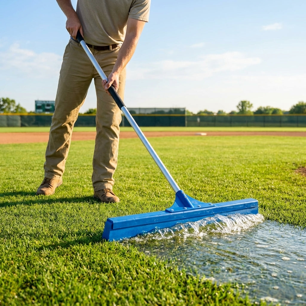 Blue PVA Baseball Field Squeegee with Aluminium Handle