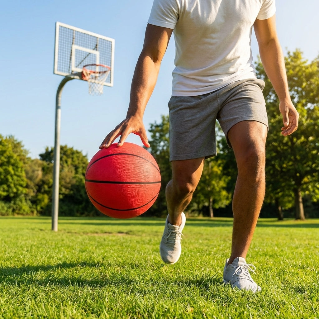 Rubber Basketball in multiple sizes for versatile play
