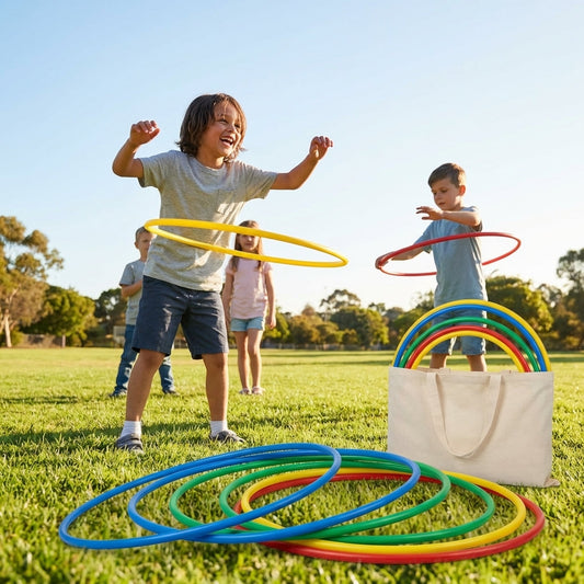 Colourful hula hoops made of high-density plastic for kids - product detail