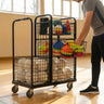 Sports Equipment Storage Trolley – Black – Steel – For Schools & Clubs