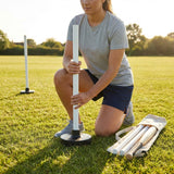 Set of 4 lightweight PVC rounders poles for indoor and outdoor use - product detail