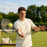 White cotton t-shirt for sports and casual wear