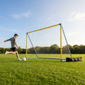 Beach football goal with fibreglass and steel frame for outdoor use