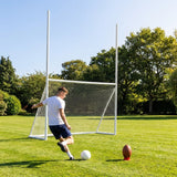 Combi goal posts 10x6 with extendable uprights for garden use
