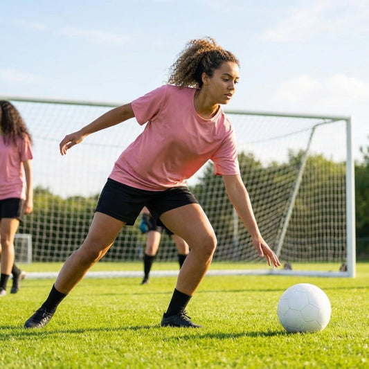 Women's pink warm-up top for training and sports