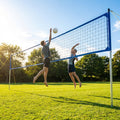 Replacement volleyball net with twisted PE and PVC banding