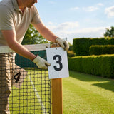 A4 PVC number plates for sports pitches and courts