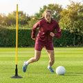 Black heavy duty rubber base for slalom poles, perfect for training
