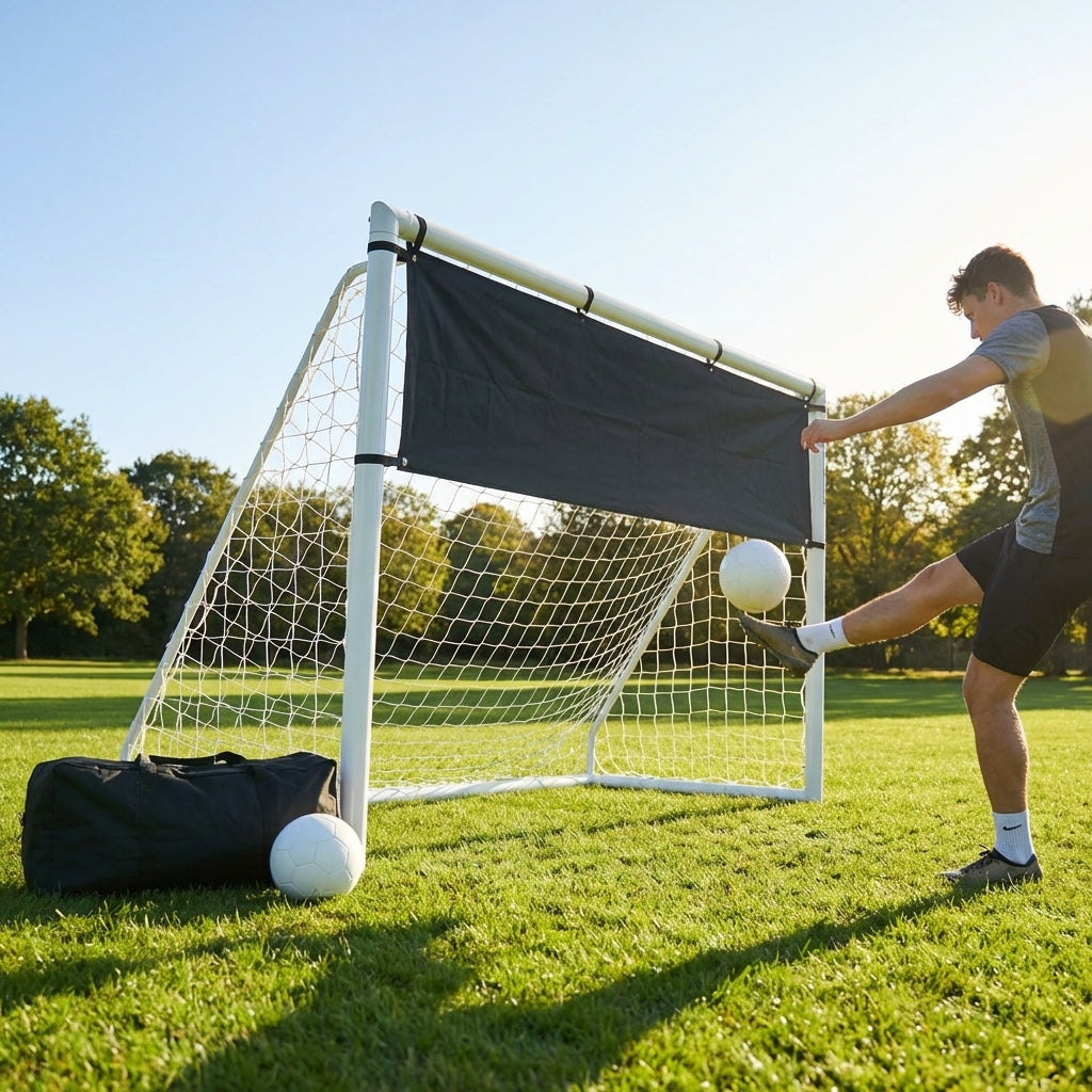 Football Goal 5ft x 4ft with uPVC structure for garden use - product detail