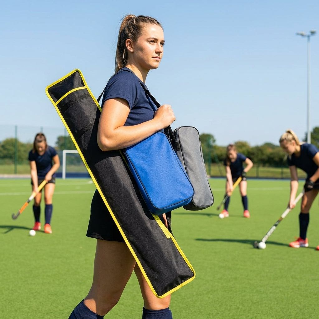 Hockey stick bag with durable polyester material