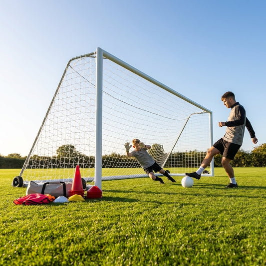 16 x 7ft Aluminium Freestanding Football Goal for Youth Matches - product detail