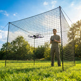 Drone enclosure net with HDPE twine for outdoor use