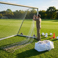 16 x 7ft replacement football goal nets in HDPE for football clubs - product detail