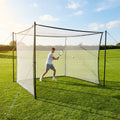 Tennis surround system with netting and poles for home use