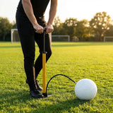 Aluminium football stirrup pump with EPDM hose - product detail