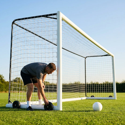 12ft x 6ft aluminium football goal for mini-soccer