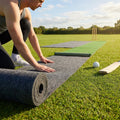 Cricket shockpad underlay for consistent ball bounce