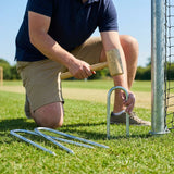 Galvanised steel cricket net anchor pegs