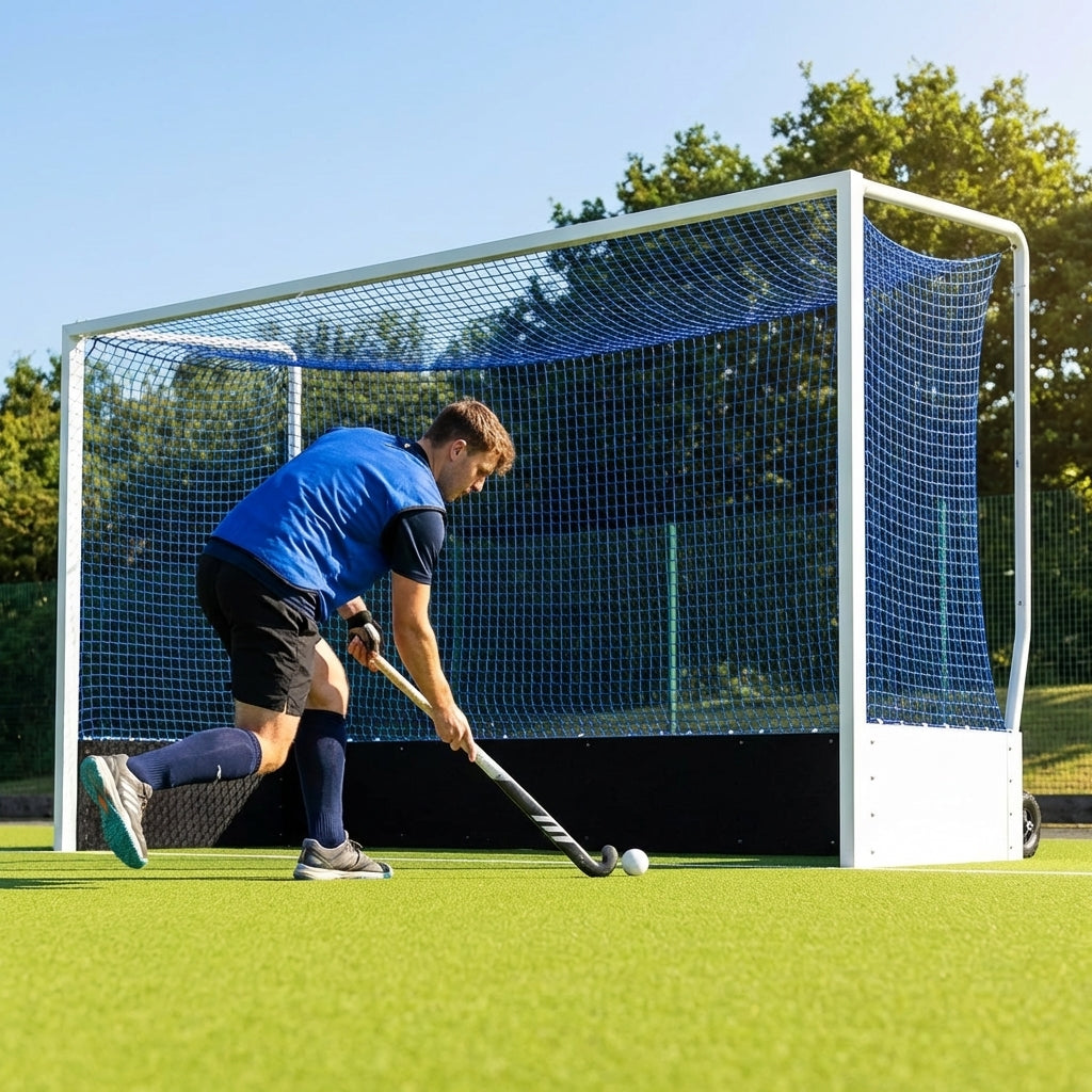 Replacement Hockey Goal Nets in White Polyester for Sports Grounds - product detail