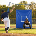 Baseball Vinyl Net Saver with target zone for pitching practice - product detail