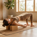 Eco-friendly cork yoga block for home and studio use