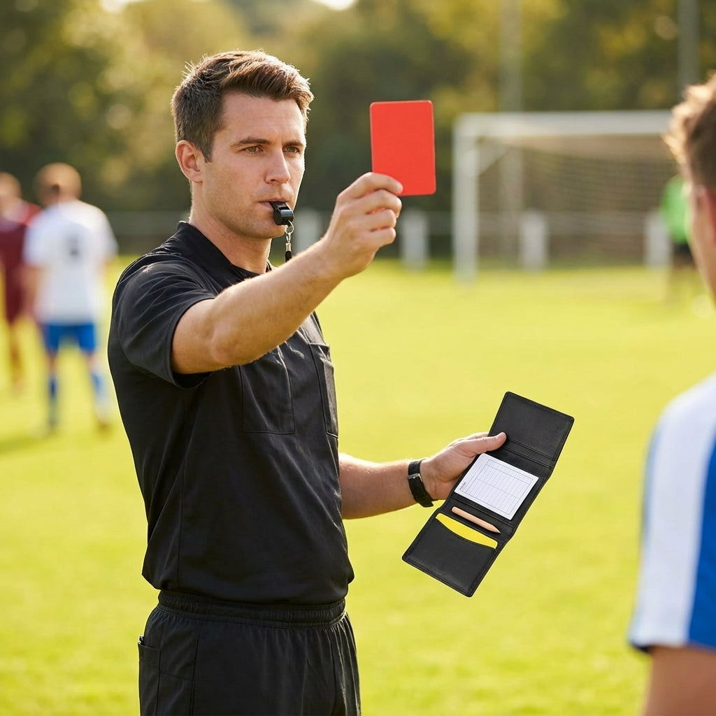 Referee Wallet with Penalty Cards and Scorecard for Football