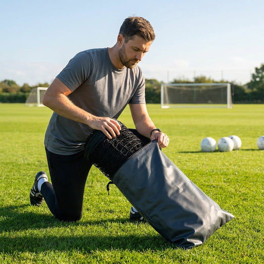 PVC Divider Net Pouch for sports pitch and court use