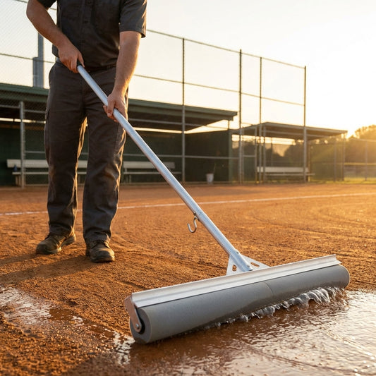 Baseball Field Squeegee with 87.4cm Black PU Foam Roller